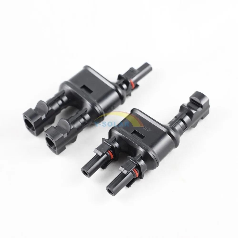 

1 Pair Solar PV MC4 Branch Connectors Solar Energy Adapter Solar Panel MC4 T/ Y Branch Cable Splitter Coupler Combiner MFF FMM