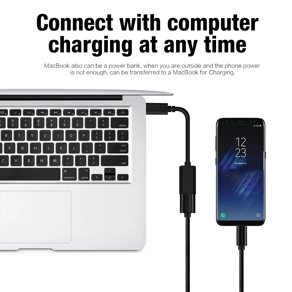 Type-C USB 3,1-USB 3,0 адаптер типа OTG C кабель для передачи данных для Macbook для samsung S8 S8Plus Xiaomi 4C USB C кабель