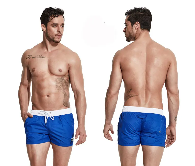 Мужские купальные шорты плавки для мужчин пляжные бермуды для серфинга Плавки нейлоновые быстросохнущие спортивные штаны для бега сетчатая юбка