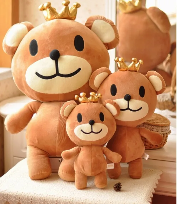 Корона медведь плюшевые мишки куклы плюшевые игрушки куклы Корона чучело медведя подарок на день рождения