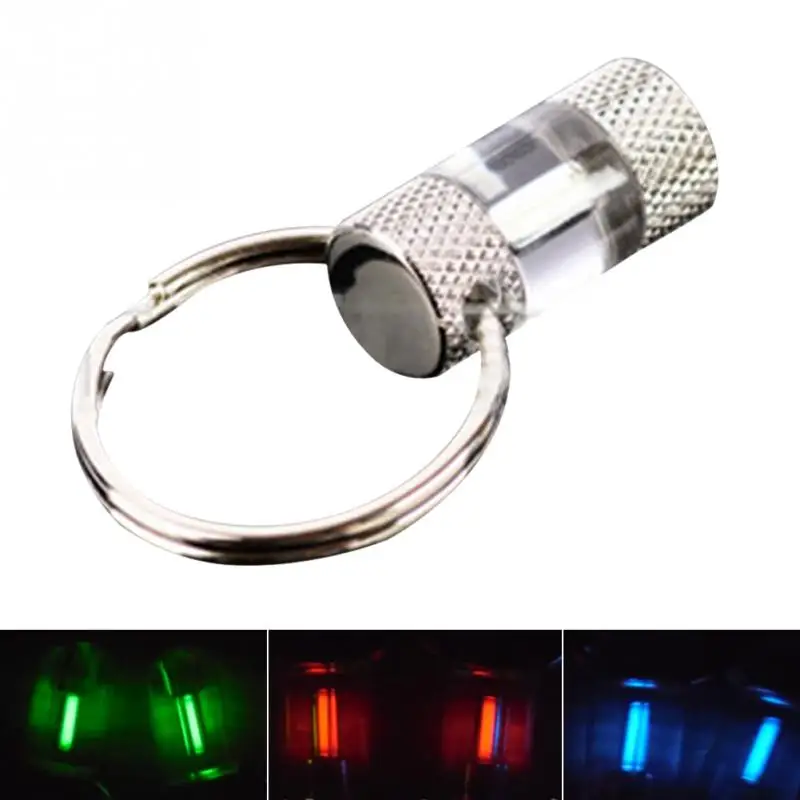 

Fashion Keychain Automatic light Titanium Tritium Key Ring Fluorescent Tube Lifesaving Emergency Lights Key Chain