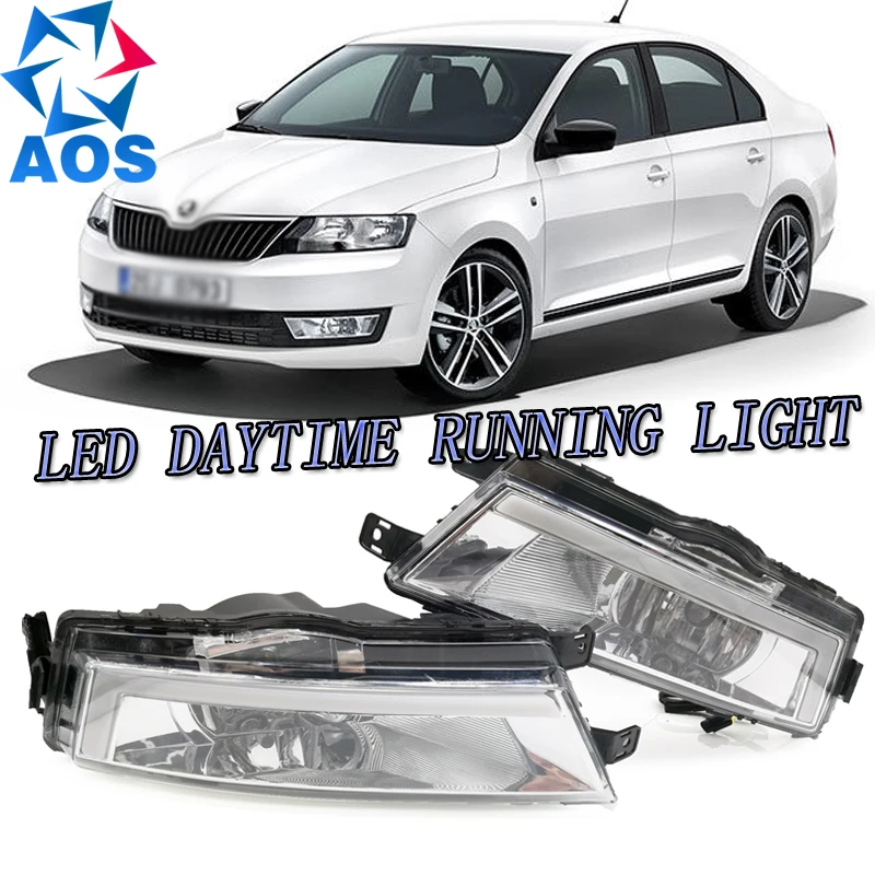 2PCs/set car styling AUTO LED DRL Daylight Car Daytime Running light ...
