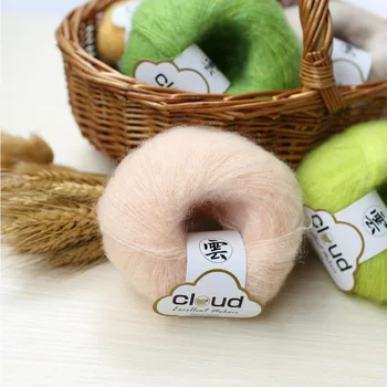 

Free shipping 200g(20g*10pcs)Mohair Yarn Hand-Woven Thin Thread The Scarf Shawl A