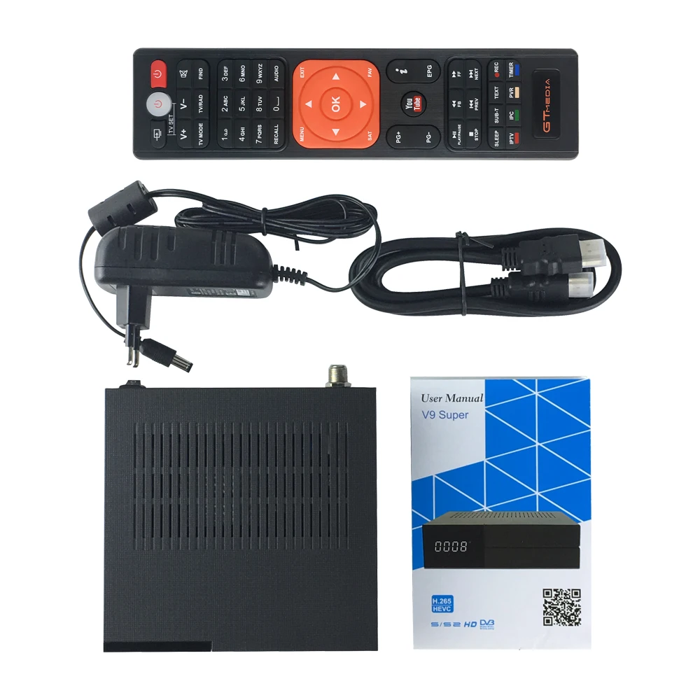 1PC GTMEDIA V9 Super Satellite TV Receiver DVB-S2 FULL HD 1080P Support PowerVu DRE &Biss key DLNA Receptor PK Freesat V8 Super 1PC GTMEDIA V9 Super Satellite TV Receiver DVB-S2 FULL HD 1080P Support PowerVu DRE &Biss key DLNA Receptor PK Freesat V8 Super