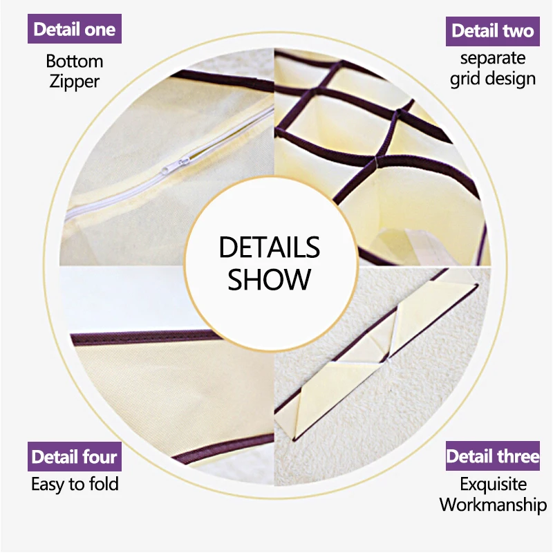 Foldable Organizer For Underwear Socks Bra Drawer Organizers Closet Underwear Organizer Drawer Divider Storage Box