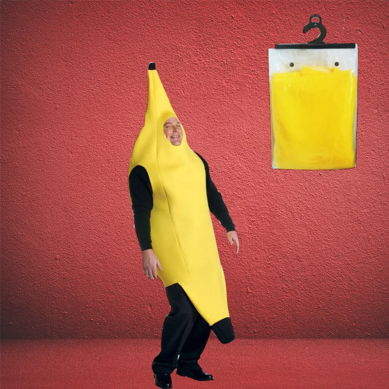 

New Halloween Carnival Party Costume Funny Bananas Holiday Ball Performance Costumes Fruit Bananas Halloween Decorations Cosplay
