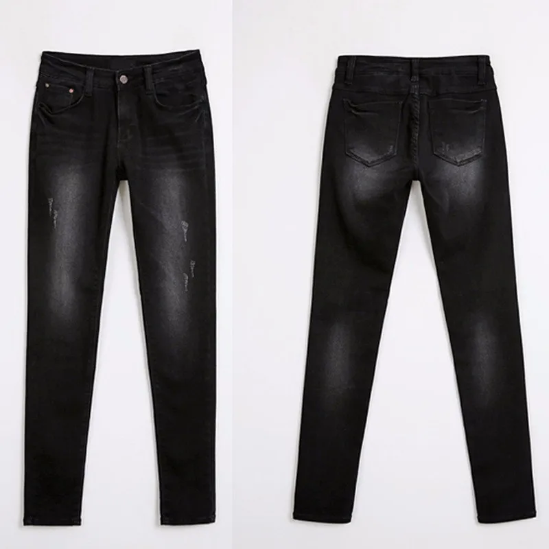 Модные кашемировые зимние теплые джинсы для женщин с высокой талией, черные джинсы для девочек, обтягивающие джинсы большого размера, брюки 991