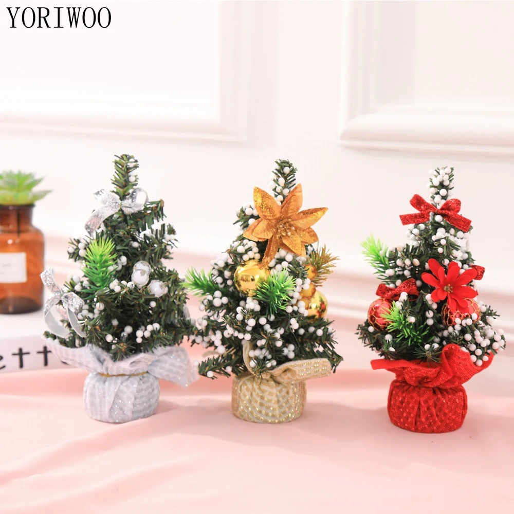 YORIWOO рождественские мини елки искусственный Merry Chrismtas украшения для дома 2018