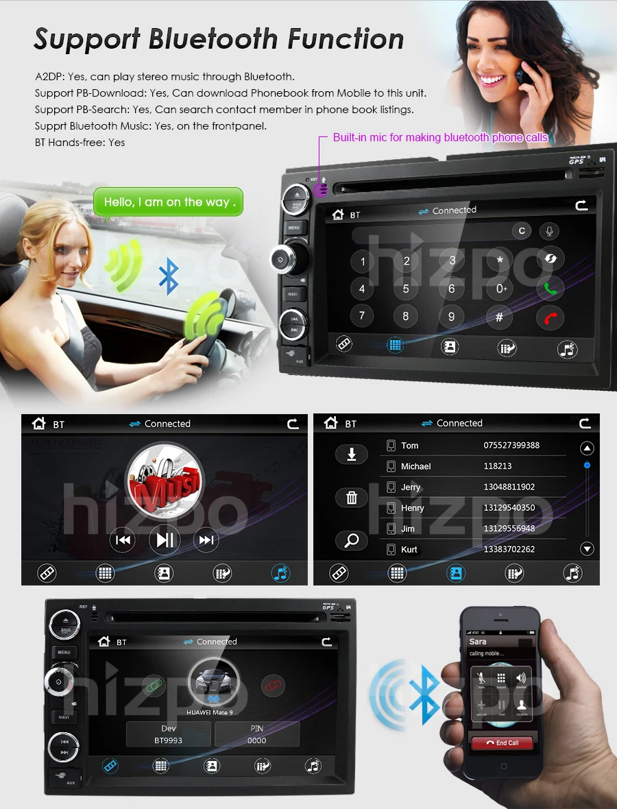 Cheap Hizpo DVD Navigation Multimedia Radio FOR Ford 500 2005 2006 2007 Explorer 2006-2010 E150/E250 2009-2013 Steering wheel control 5