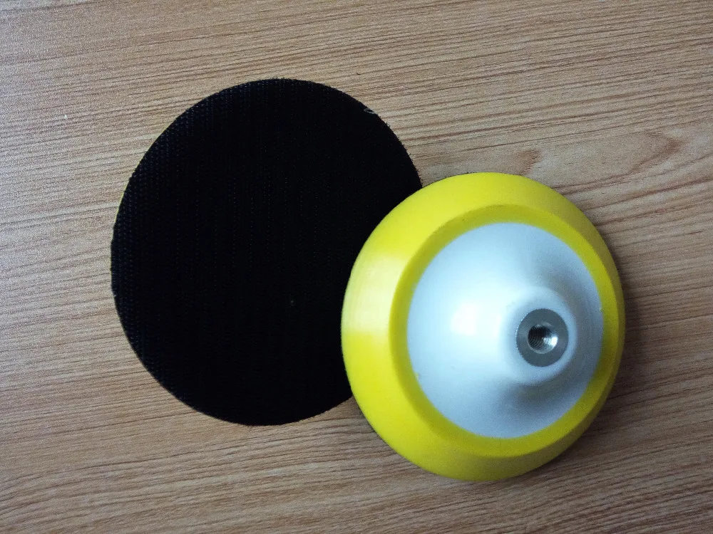 

2pcs/lot Polishing pad with self adhesive 125mm 5" thread M10 sanding disc polish pad for electric polisher air angle grinder