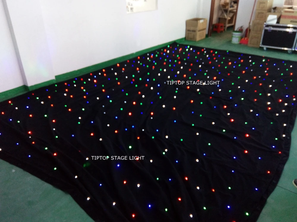 2 м* 4 м светодиодный Starcloth сделка по индивидуальному заказу RGBW светодиодный фон для фотосъемки СВЕТОДИОДНЫЙ монохромный звезда ткань СВЕТОДИОДНЫЙ занавес Экран от китайского производителя