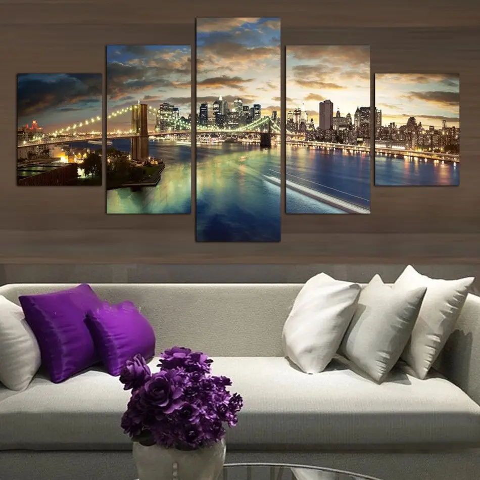 Modern Home Wall Decor Canvas Picture Framed Home Decor Canvas Print