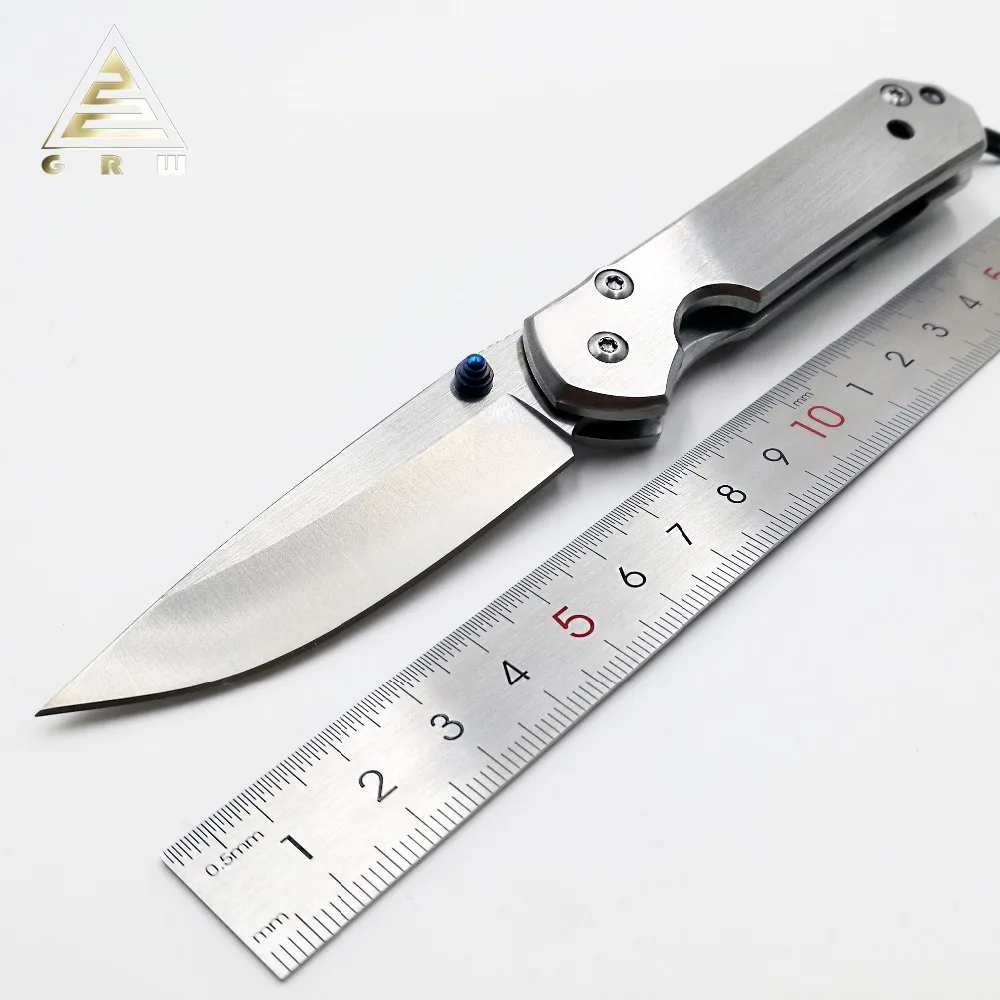 

GRW CR Folding Knife 7Cr17Mov Blade CNC All Steel Handle Outdoor Camping Pocket Knives Tactical Survival Hunting EDC Tools OEM