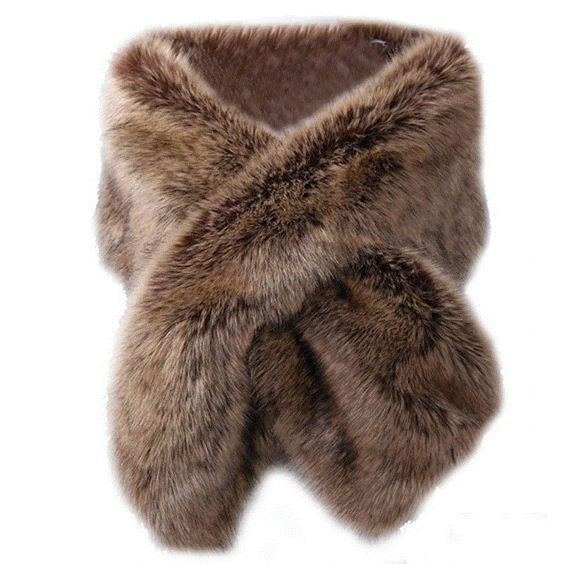 

Faux Fur Shawl Wrap Shrug Winter Bridal Wedding Cover Up