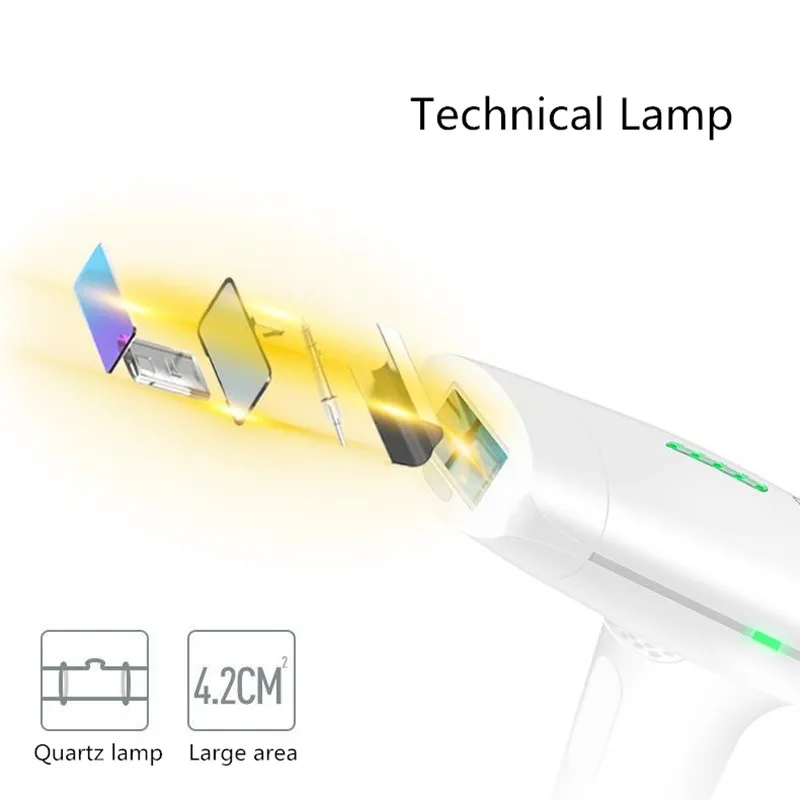 Lescolton Depilador a Laser Hair Removal Device Permanent Painless Laser Depilador Facial Home Epilator Unisex for Face Body