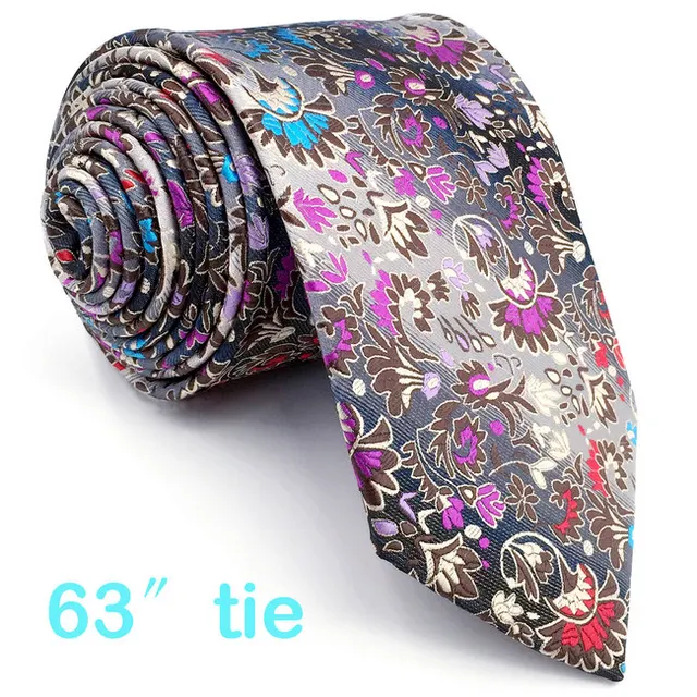 Buy Floral Pattern Multicolor Mens Tie Necktie Set 100