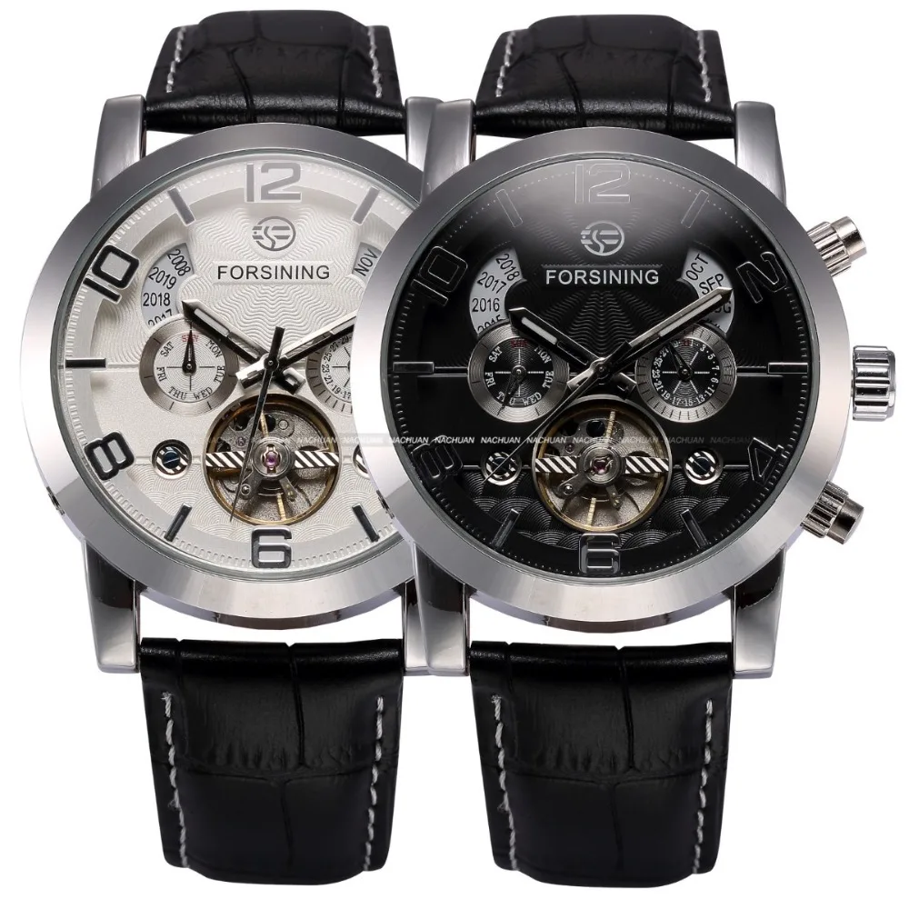 Классические Автоматические механические часы Tourbillon чехол из нержавеющей стали