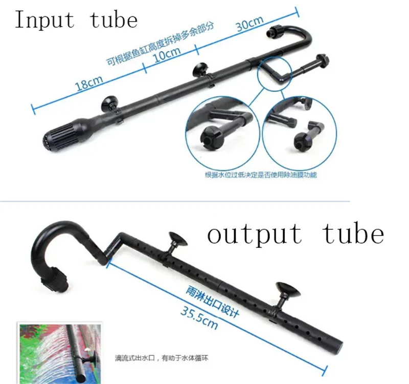 SUNSUN 404AB 304AB вход и выход трубы Запчасти внешний фильтр для аквариума аксессуары подходят для 18/24 мм трубки