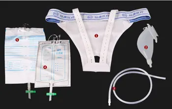 

Male / female Silicone urine bag chamber pot hemiplegia urine collector with 2 bag Men's Female's atrophy urine bag men/ women
