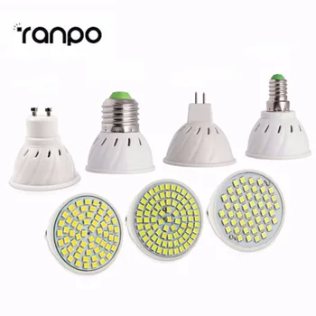 

New Led Light Lamps E27 E14 MR16 GU10 Lampada LED Bulb 220V Bombillas LED Spotlight 48LED 60LED 80LED 2835 Lampara Warm/Cool