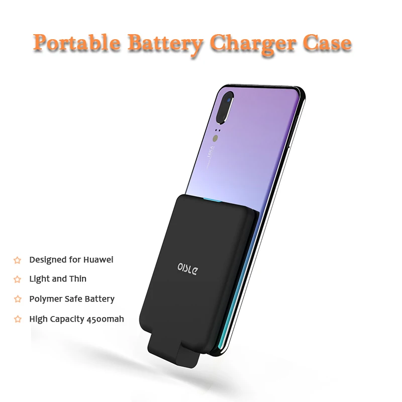 

4500mAh Ultra thin Power bank Case For Huawei P20 Pro P30 Mate 10 Nova 3 Type-C Portable External Backup Battery Charger Case