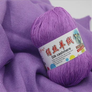 

Soft Silk Cashmere Yarn Silk Yarn Baby For Hand Knitting Yarn 500g/Lot 10 Balls