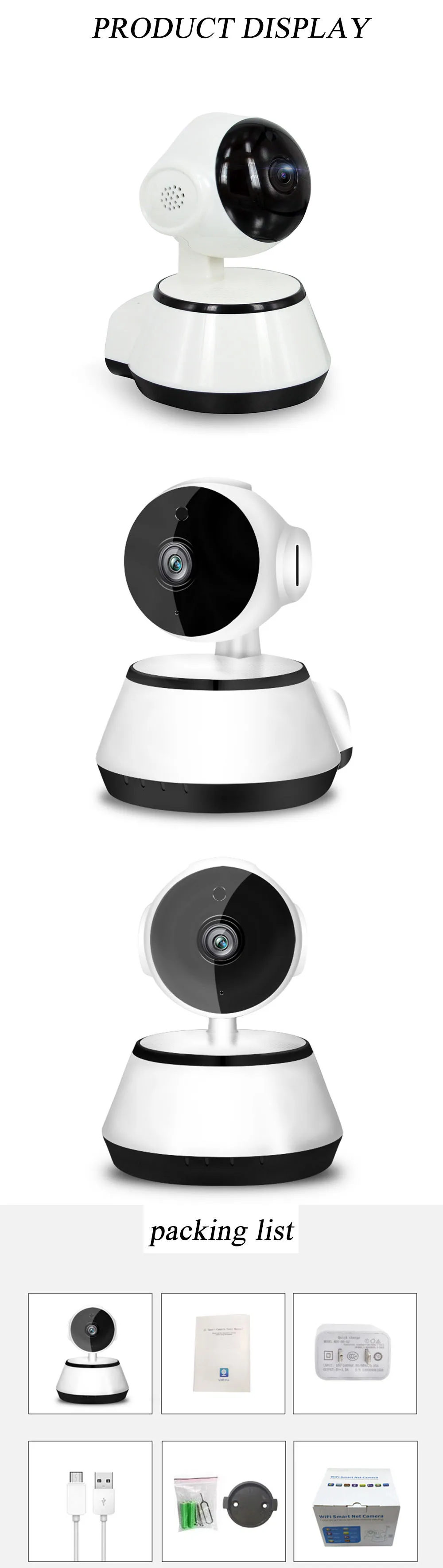 CCTV 1080P IP Камера домашнего видеонаблюдения камера с автоматическим отслеживанием сети WiFi Pan/Tilt Беспроводной Видеоняни и радионяни облако/SD магазин