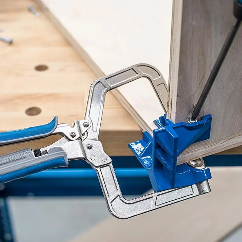 For Kreg Jigs KHCCC 90° Corner Miter Clamp Jigs T Joints Pro Multifunctional Miter Jigs Woodworking Tool 90° Corner Clamp