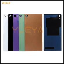 YUYEAO Z3 Задняя стеклянная крышка Батарейная дверь для SONY XPERIA Z3 задняя крышка L55T D6603 D6643 D6653 задняя панель Корпус чехол