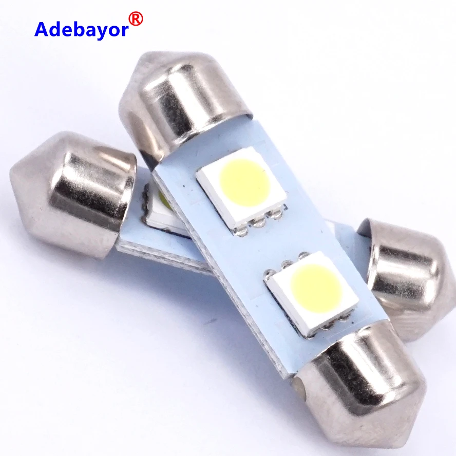 Оптовая продажа 10X31 мм 5050 2smd LED белый синий красный розовый Купол автомобилей