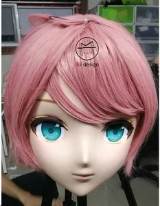 LiLi Mask-62) Сладкая девушка Смола Маска на голову кигуруми косплей японская ролевая игра Аниме силиконовая кигуруми маска Трансвестит кукла - Цвет: X