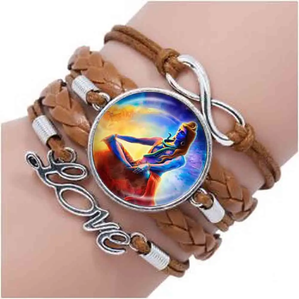 Lord Shiva bracelet Hindu God Buddha bracelet Handmade Buddhist Jewelry