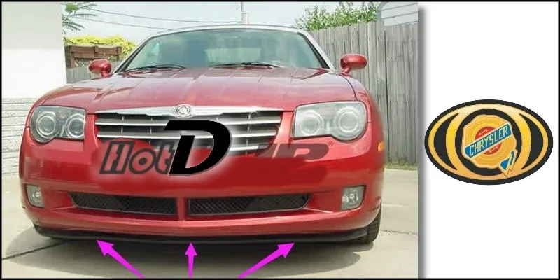 Bumper Lip Deflector Lips For Chrysler Delta Lancia Delta Front Spoiler Skirt For TopGear Friend Car Tuning Body Kit Strip 3.3