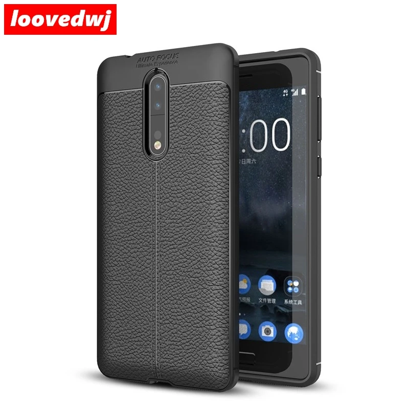 loovedwj For NOKIA 8 Case Back Cover Luxury Brand Silicone Leather Mobile Phones Cases Covers NOKIA8 |