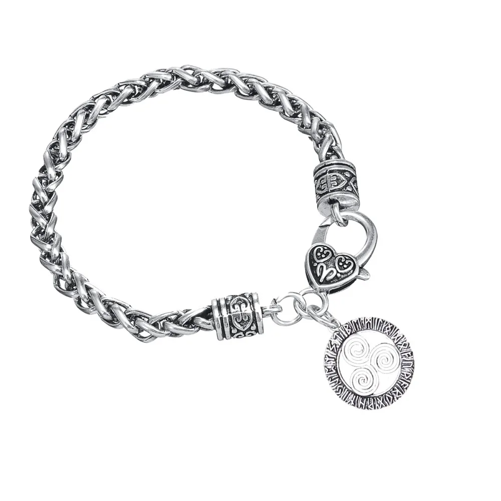 Dawapara Triskele Triskelion Руна викингов браслеты спиральные подвески ювелирные изделия