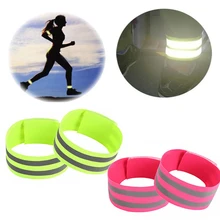Спортивный пояс 35*5 см для велоспорта, бега, ночного бега, повязка на руку, защитная пленка, светоотражающая лента для езды на велосипеде, на открытом воздухе, светящийся нарукавник, ночной ремень