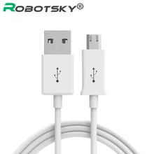 Robotsky Micro USB Cable Fast Charging Mobile Phone USB Charger Cable Data Sync Cable for Android Samsung Xiaomi HuaWei HTC LG