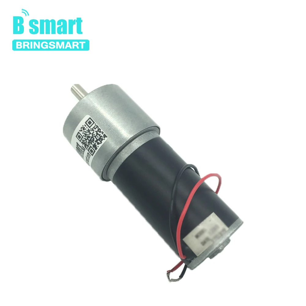 Bringsmart 37GB31Y 12 В 24 В постоянного тока мотор-редуктор с постоянным магнитом, трубчатый Электрический редуктор с высоким крутящим моментом, мини-двигатель