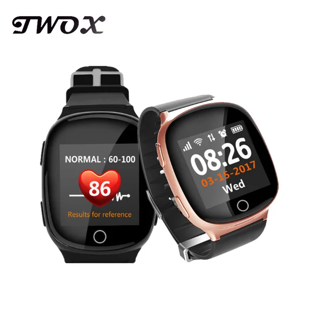 Smart Watch D100 Elder GPS Tracker Watch Phone wifi Heart Rate monitor SOS Call Time Reminder
