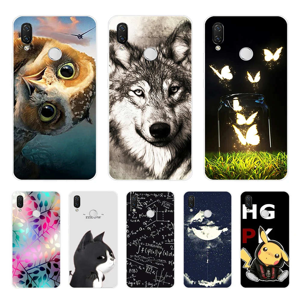 

silicone case for huawei Nova 3 3i case soft TPU cover for Nova3 nova3i INE-LX2 INE-LX9 funda Back cover Coque bumper