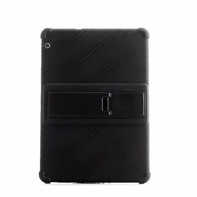 Мягкий чехол для huawei MediaPad T3 10 планшет Силиконовые чехлы-держатели для huawei T3 9,6 дюймовый Honor игровой коврик 2 AGS-L09 AGS-L03 AGS-W09 - Цвет: black