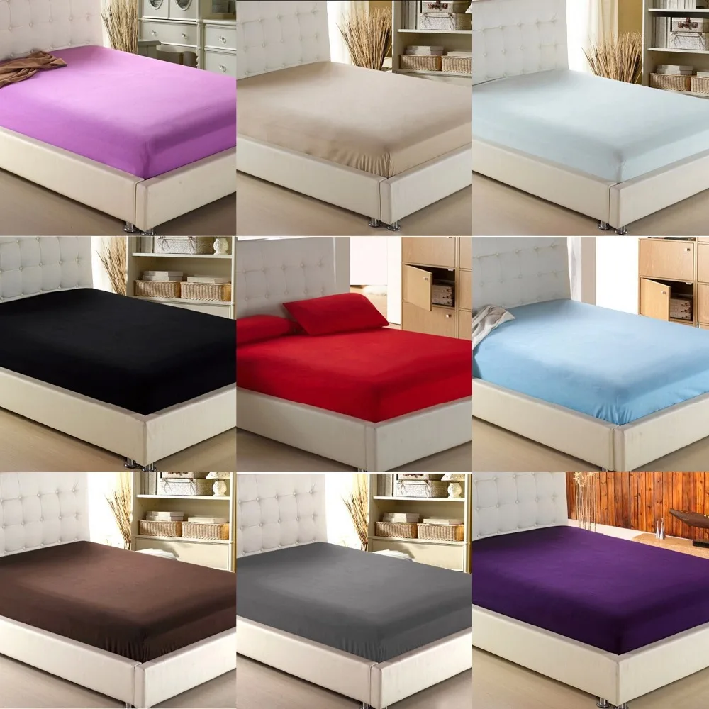 home textile solid color sheets fitted bed sheet elastic mattress ... home textile solid color sheets fitted bed sheet elastic mattress ...