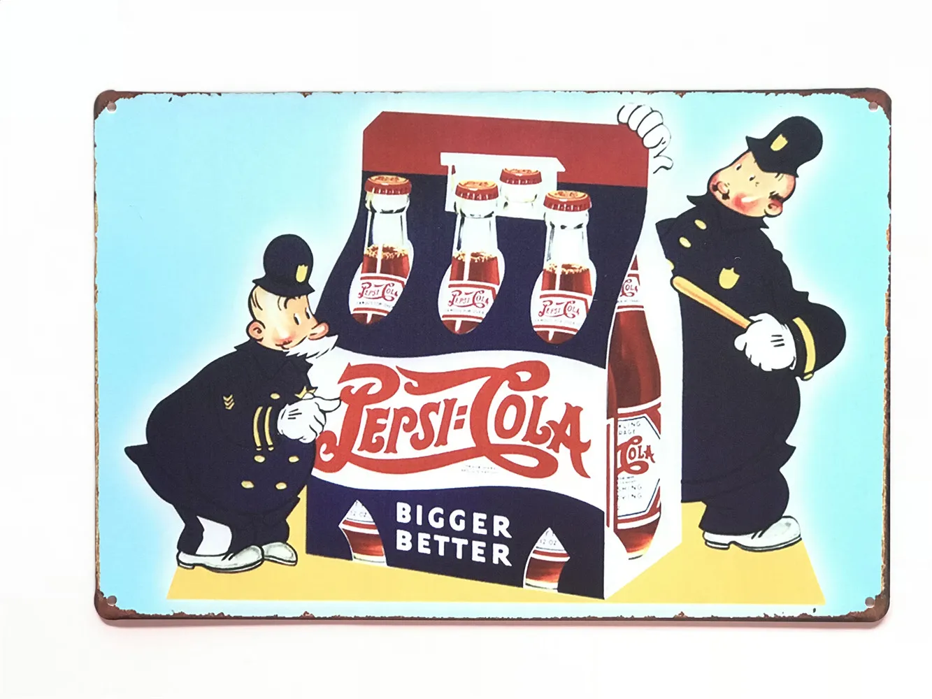 Оловянная металлическая табличка Coke C. 1916 ледяная холодная Ретро Винтажные знаки бар Оловянная вывеска Винтаж 12X8 дюймов - Цвет: 14