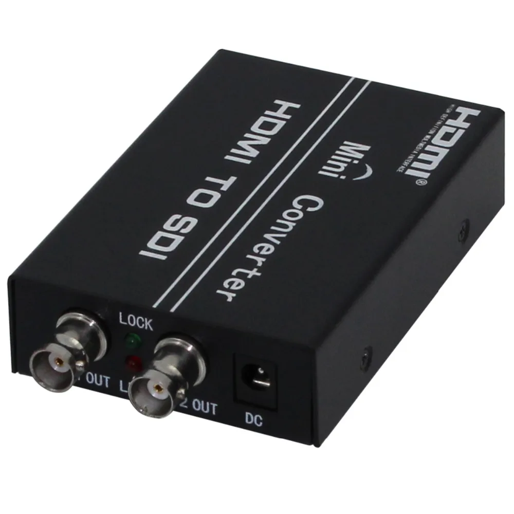 Wholesale 2017 New Style HDMI To SDI Converter Full HD 1080P Works with HDMI 1.3c&HDCP Two SDI Ourptut with adapter Wholesale 2017 New Style HDMI To SDI Converter Full HD 1080P Works with HDMI 1.3c&HDCP Two SDI Ourptut with adapter
