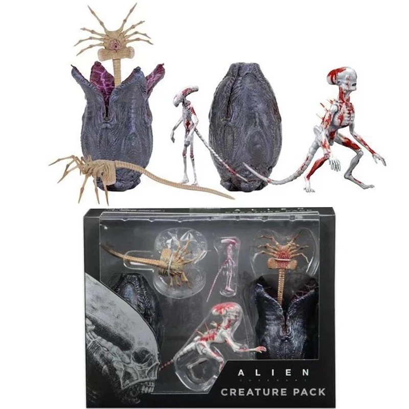 Aliens vs Predator Alien 2 Creature Pack PVC Action Figure Collectible Model Toy  (2)