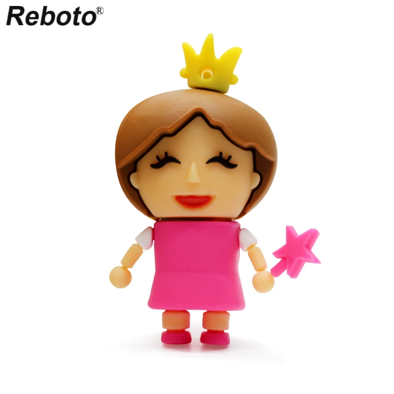 

New Princess Pen Drive Cute Elf Tooth Fairy USB Flash Drive Real Capacity Pendrive Memory Stick 4GB 8GB 16GB 32GB 64GB Girl Gift