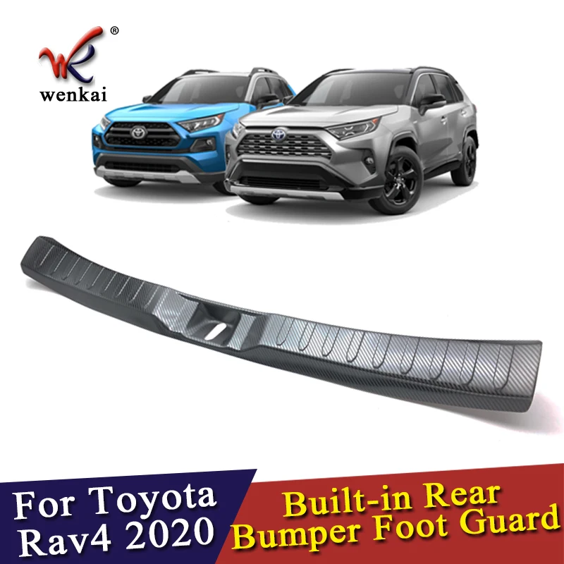 Аксессуары для Toyota Rav4 2019 2020 внутренняя накладка на бампер из нержавеющей стали