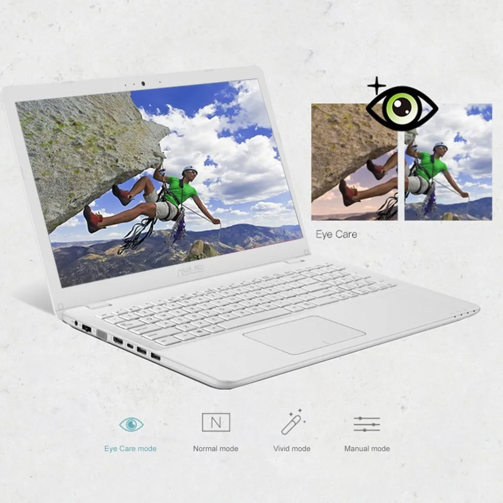 15.6 inch Asus Gaming Laptop 4GB RAM 1TB ROM Computer Ultrathin HD 1920x1080 16:9 PC Portable Office MX150 i7-8550U Notebook PC