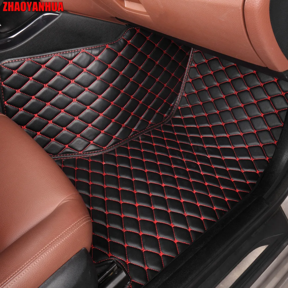 

ZHAOYANHUA Car floor mats special for Audi A4 B5 B6 B7 B8 allraod Avant A3 A6 C6 C7 A7 A8 Q3 Q5 Q7 5D car styling carpet rugs