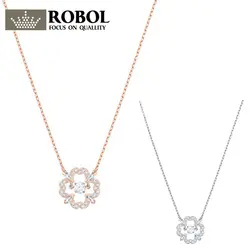 2018 модные и благородный ожерелье бренд вырос Цвет 925 Streling Серебряный кулон очарование женщины Нью-Йорк ожерелье ювелирные изделия